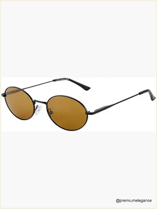 Oval Retro Polarized Sunglasses UV400 Metal Frame Unisex main image 4